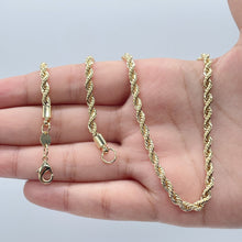 Load image into Gallery viewer, 18k Goldfilled 4mm Thick Rope Chain
