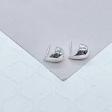 Load image into Gallery viewer, 18k Gold Filled Tear Drop Stud Earrings: Dainty Jewelry