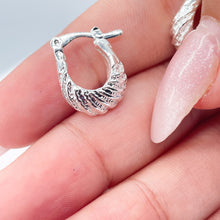Load image into Gallery viewer, Silver Filled Baby Croissant Hoop