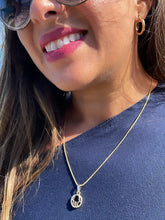 Load image into Gallery viewer, 18k Gold Filled Small See-Through Hamsa Hand