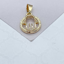 Load image into Gallery viewer, 18k Gold Filled Small See-Through Hamsa Hand
