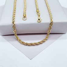 Load image into Gallery viewer, 18k Goldfilled 4mm Thick Rope Chain