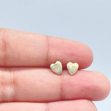 Load image into Gallery viewer, 18k Gold Filled Plain Mini Heart Stud Earrings