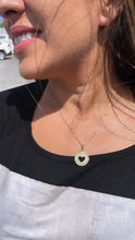 Load image into Gallery viewer, 18k See Through Heart Pendant with Engraved Love Words