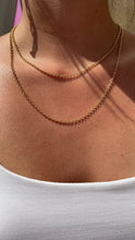 Load image into Gallery viewer, 18k Gold Filled 2mm Cable Link Chain Dainty Necklace And Jewelry Making Supplies