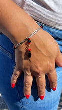 Load image into Gallery viewer, 18k Gold Filled Mariner Link Bracelet: Figa Charm & Simulated Azabaches