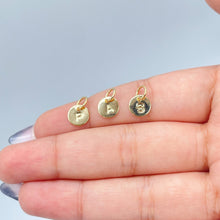 Load image into Gallery viewer, 18k Gold Filled Small Letter Medallion Set