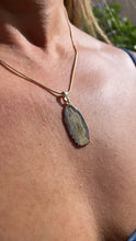 Load image into Gallery viewer, 18k Gold Filled Guadalupe Pendant Two Tone Color