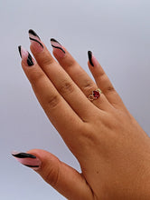 Load image into Gallery viewer, 18k Gold Filled Ring Featuring Solitaire Tear Drop Shaped Stone Available In Assorted Colors Jewelry