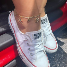 Load image into Gallery viewer, 18k Gold Filled Summer Inspired Figaro Anklet