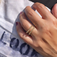 Load image into Gallery viewer, 18k Gold Filled Plain Beaded Ring