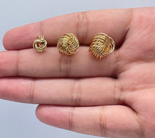 Load image into Gallery viewer, 18k Gold Filled Love Knot Stud Earrings