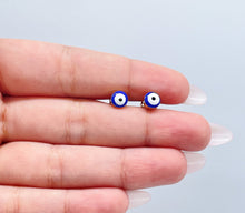 Load image into Gallery viewer, 18k Gold Filled Simple & Small Blue Evil Eye SetWholesale Jewelry Supplies