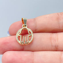 Load image into Gallery viewer, 18k Gold Filled Small See-Through Hamsa Hand