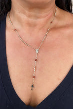 Load image into Gallery viewer, 18k Gold Filled Rosary: Brown Aventurine Beads, Victorian Cross