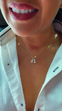 Load image into Gallery viewer, 18k Gold Filled Kids Charm: Cubic Zirconia Boy or Girl Pendant