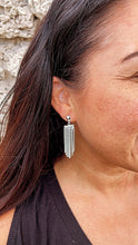Load image into Gallery viewer, Silver Filled Dangling Fringe Earrings