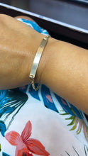 Load image into Gallery viewer, 18k Gold Filled ID Bracelet: Figaro Chain Jewelry