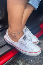 Load image into Gallery viewer, 18k Gold Filled Summer Inspired Figaro Anklet