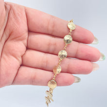 Load image into Gallery viewer, 18k Gold Filled San Benito double sided medal anklet