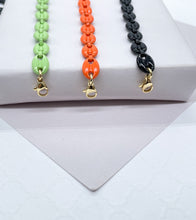 Load image into Gallery viewer, Colorful Enamel Puffy Mariner Chain