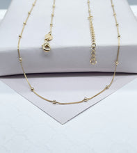 Load image into Gallery viewer, 18k Gold Filled Ultra Thin 0.6mm Satellite Chain
