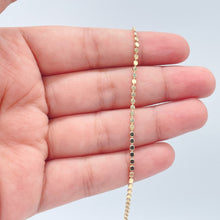 Load image into Gallery viewer, 18k Gold Filled Flat Beaded Bracelet