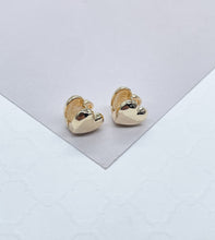 Load image into Gallery viewer, 18k Gold Filled Baby Heart Shaped Huggies