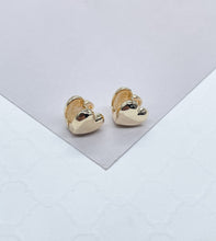Load image into Gallery viewer, 18k Gold Filled Baby Heart Shaped Huggies