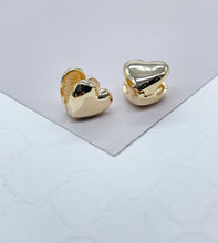 Load image into Gallery viewer, 18k Gold Filled Baby Heart Shaped Huggies