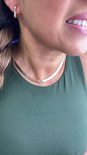 Load image into Gallery viewer, 18k Gold Fulled 6mm Herringbone necklace in 16 & 18 Inches