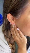 Load image into Gallery viewer, 18k Gold Filled Small Horseshoe Shape Hoop EarringsWholesale Jewelry Supplies
