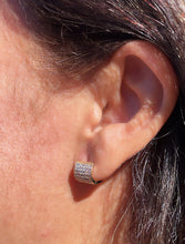 Load image into Gallery viewer, 18k Gold Filled Tiny Micro Pave Cubic Zirconia Hoop Earrings