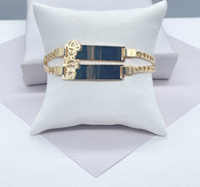Load image into Gallery viewer, 18k Gold Filled Cuban Link Children’s ID Bracelet With 2 Styles: Boy & Girl