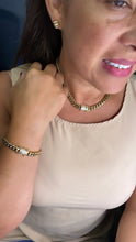Load image into Gallery viewer, 18k Gold Filled Original 8mm Miami Cuban Link Necklace and Bracelet featuring Zirconia Box Clasp