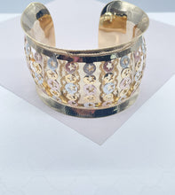 Load image into Gallery viewer, 18k Gold Filled Chunky Carved Hand Painted Layer Bangle Wholesale Jewelry