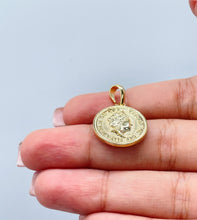 Load image into Gallery viewer, 18k Gold-Filled Pendant Featuring Queen Elizabeth of United Kingdom