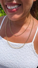 Load image into Gallery viewer, 18k Gold Filled 5mm Rolo Link Chain