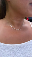 Load image into Gallery viewer, 18k Gold Filled Dainty Shard Pieces of Zirconia on Box Chain Choker