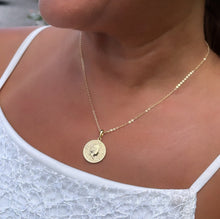 Load image into Gallery viewer, 18k Gold-Filled Pendant Featuring Queen Elizabeth of United Kingdom