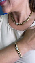 Load image into Gallery viewer, 14k Gold Filled Original 8mm Miami Cuban Link Necklace featuring Zirconia Box Clasp