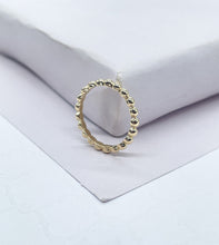 Load image into Gallery viewer, 18k Gold Filled Beaded Band Ring