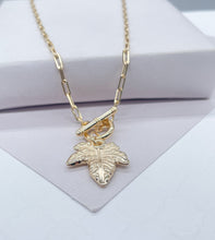 Load image into Gallery viewer, 18k Gold Filled Leaf Toggle Choker