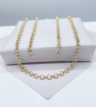 Load image into Gallery viewer, 18k Gold Filled 5mm Rolo Link Chain