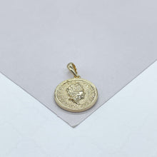 Load image into Gallery viewer, 18k Gold-Filled Pendant Featuring Queen Elizabeth of United Kingdom