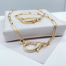 Load image into Gallery viewer, Long Smooth Paper Clip Set With Jumbo Lobster Clasp