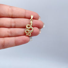 Load image into Gallery viewer, 18k Gold Filled Small Snake Charm Pendant for Chains