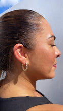 Load image into Gallery viewer, 18k Gold Filled Large Croissant Huggie Hoop Earrings