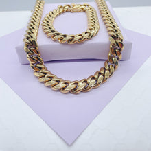 Load image into Gallery viewer, 14k Gold Filled Miami Cuban Link Chain Necklace, 14mm Thick