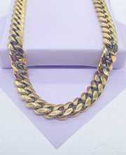 Load image into Gallery viewer, 14k Gold Filled Miami Cuban Link Chain Necklace, 14mm Thick